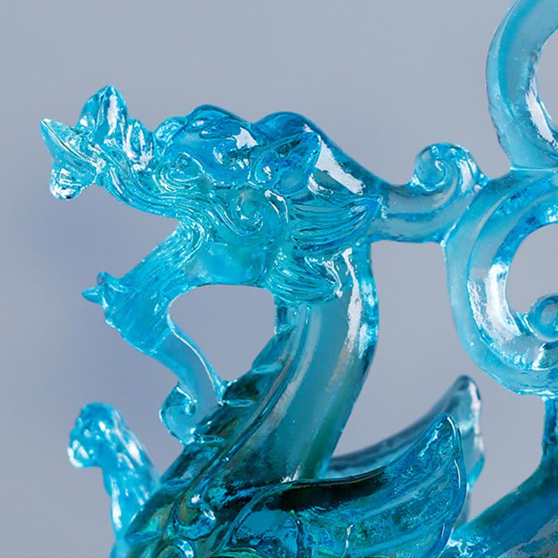 Azure Dragon Feng Shui Statue | Chinese Dragon Figurines
