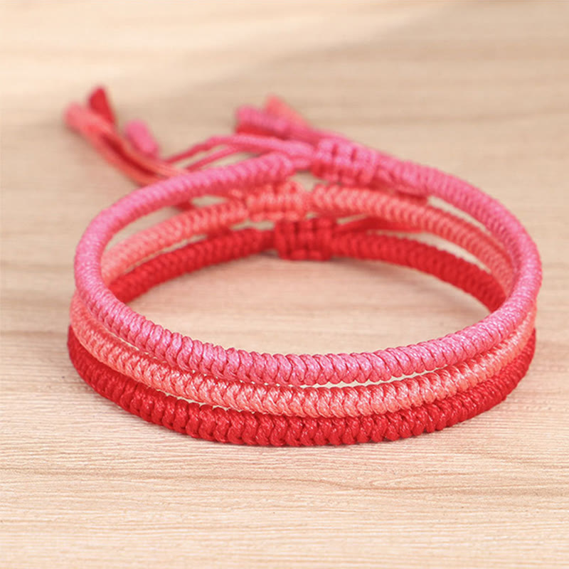 3Pcs Tibetan King Kong Knot Red String Protection Bracelet