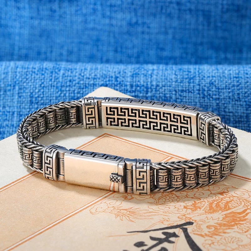 Copper Balance Bracelet|Rotatable Vintage Lines|Spiritual Care