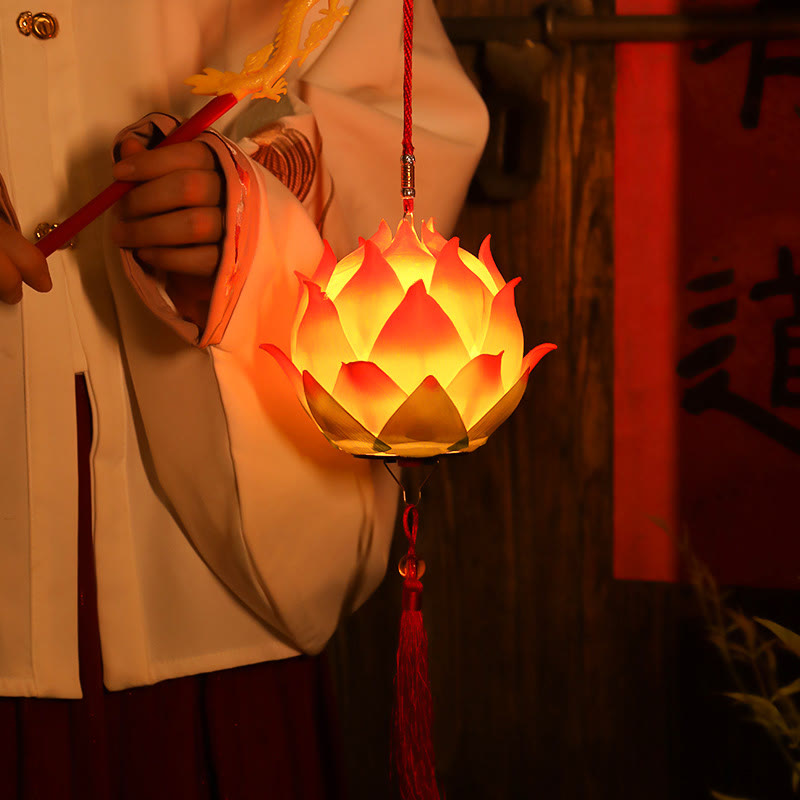 DIY Lotus Flower Dragon Lantern | Spiritual Home Accent