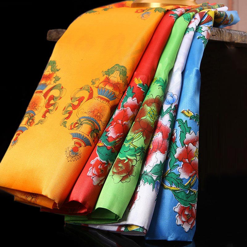 Tibetan Lucky Blessing Khata Scarf 240cm Zen Decor