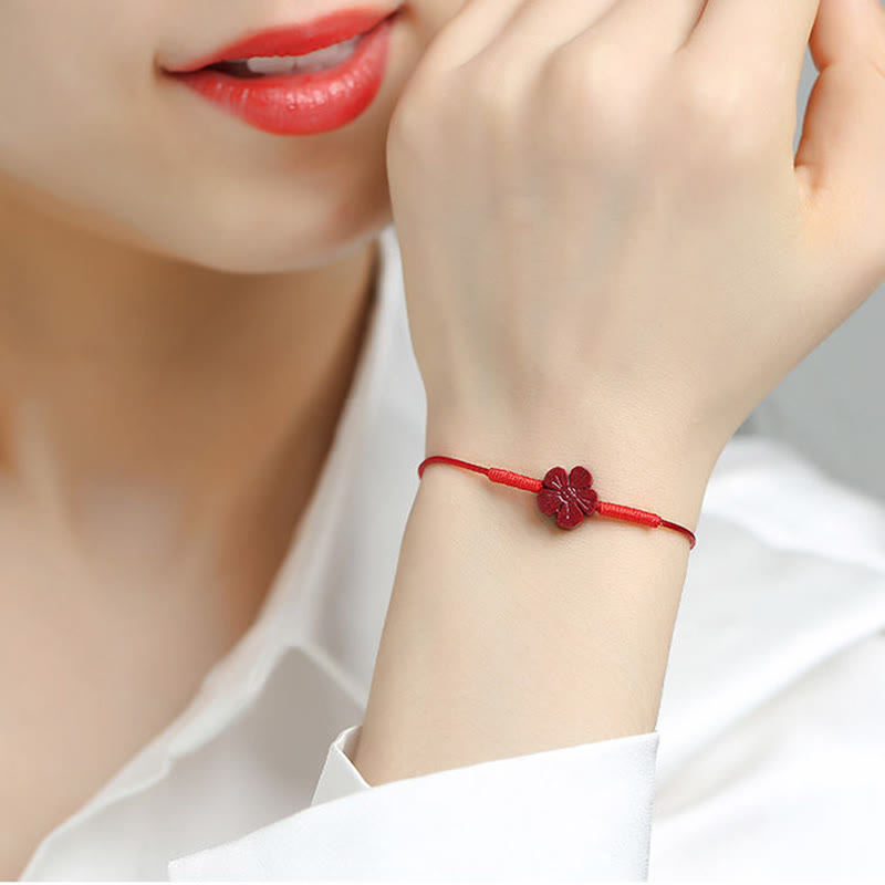 Cinnabar Bracelet with Pixiu for Luck & Protection