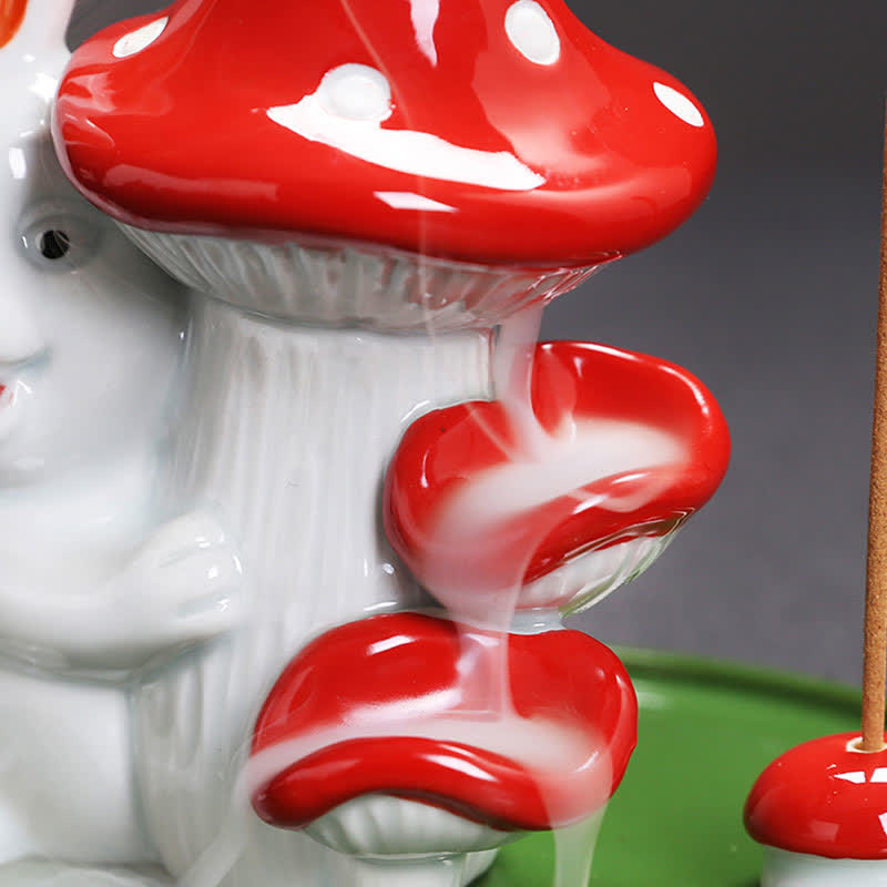 Year of the Rabbit Ceramic Incense Burner with Bunny Design