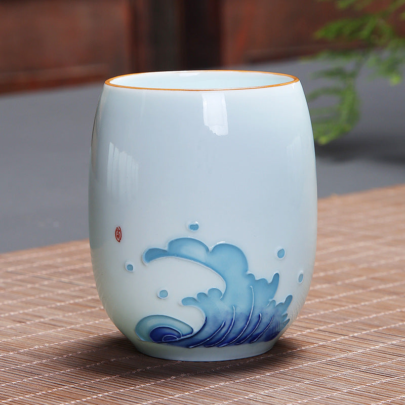 Ceramic Spiritual Teacup 180ml for Zen Meditation Rituals