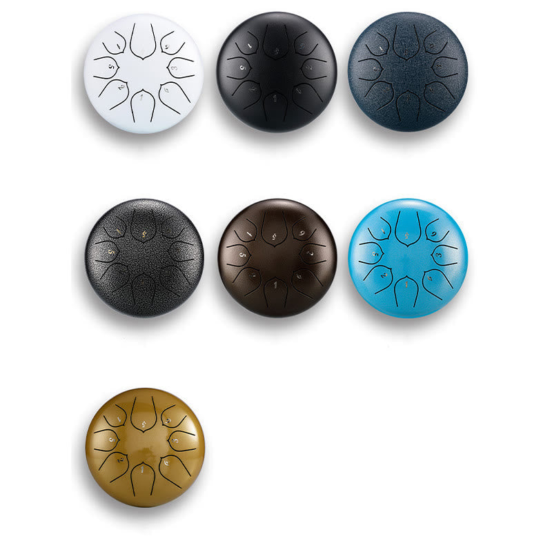 8 Note Steel Tongue Drum Kit for Meditation & Sound Healing