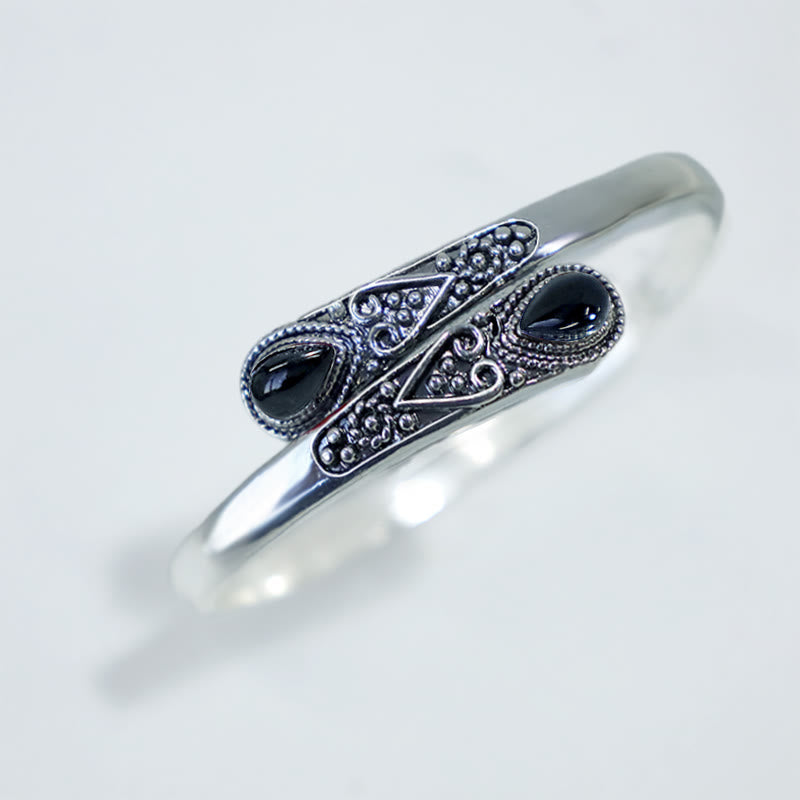 Zircon Healing Cuff Bracelet | Spiritual Protection & Wealth