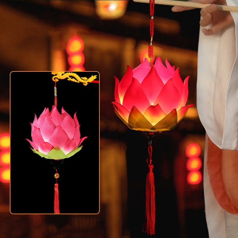 DIY Lotus Flower Dragon Lantern | Spiritual Home Accent