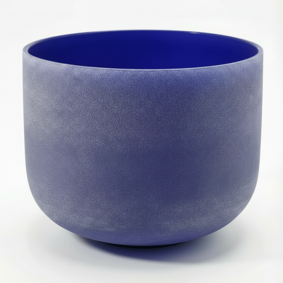 Third-Eye Chakra Crystal Singing Bowl - A Note Sound - Indigo