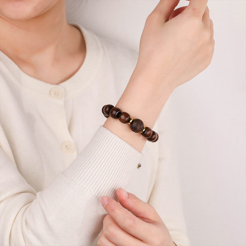 Men's Rosewood Compassion Bracelet with 11mm Beads