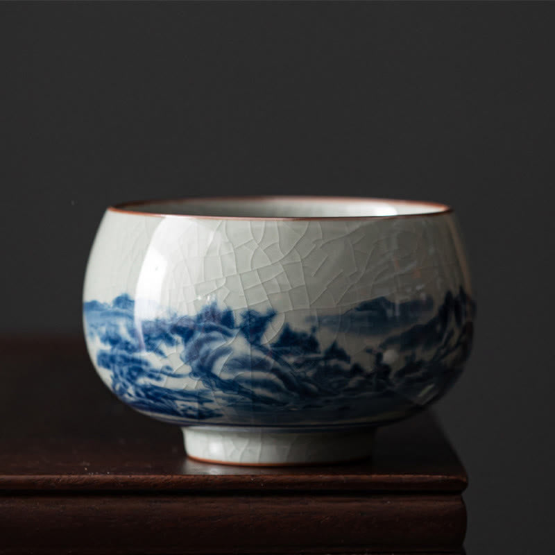 Lotus Ceramic Tea Cup 150ml for Traditional Tea Rituals