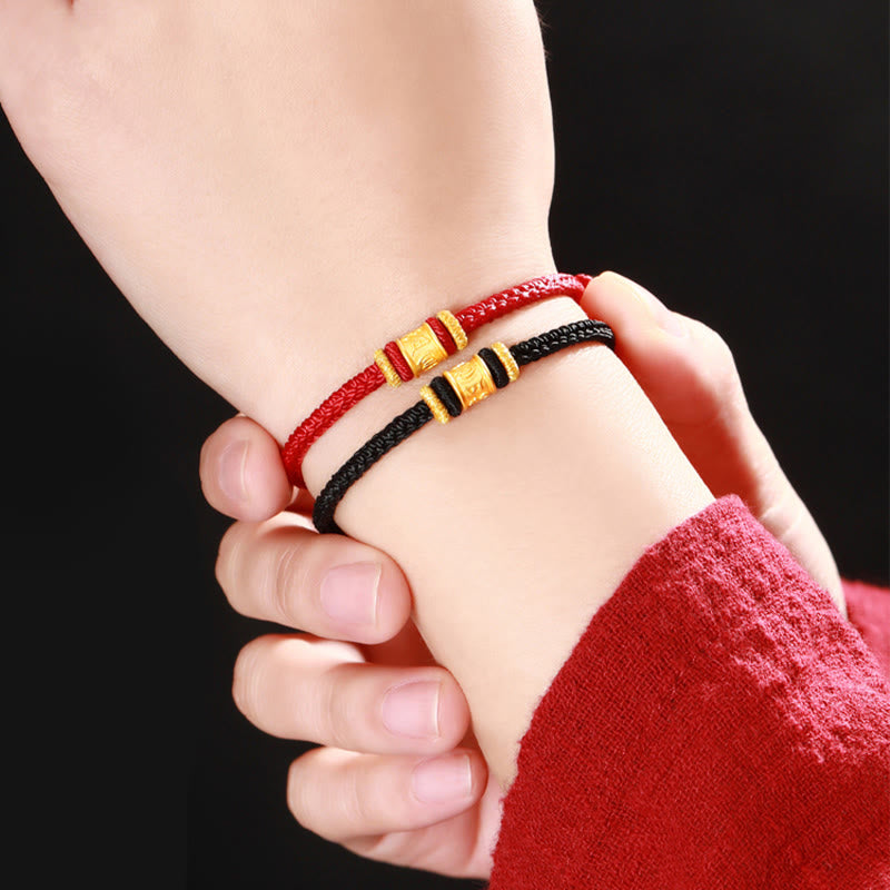 Om Mani Padme Hum Bracelet | 999 Gold & Silver Protection Rope