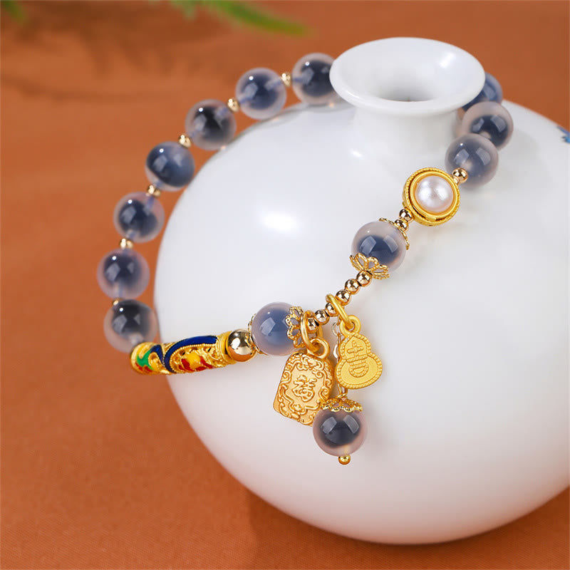 Candy Agate Strength and Confidence Bracelet 8mm Beads