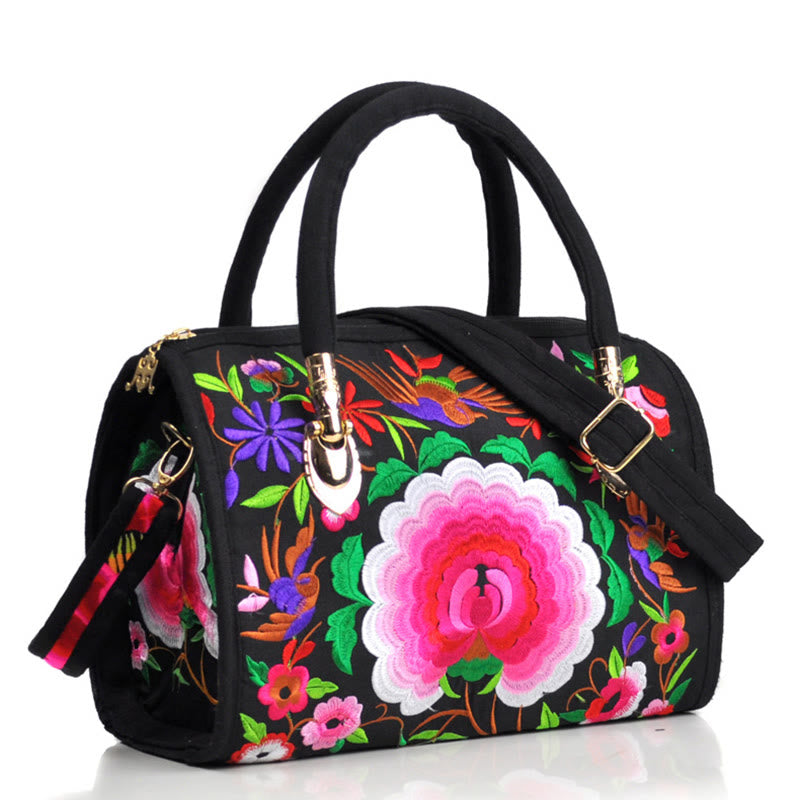 Canvas Crossbody Bag with Double-Sided Embroidery | Spiritual Accessories