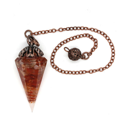 Carnelian Crystal Divination Pendulum