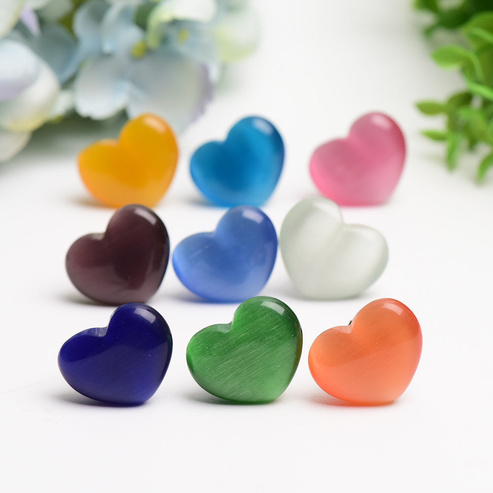 Cat's Eye Crystal Heart Car Air Vent Clip | Decor