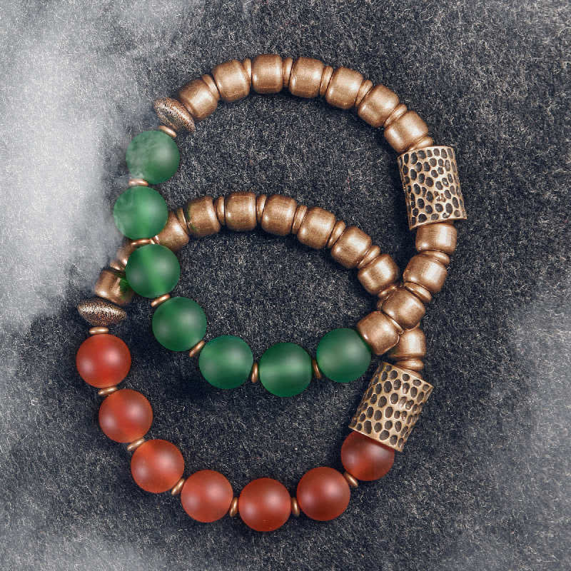 10mm Red Agate Confidence Bracelet for Fortune
