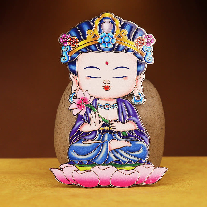 Chinese Zodiac Copper Phone Sticker for Wealth & Fortune Blessings