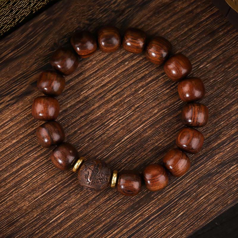 Men's Rosewood Compassion Bracelet with 11mm Beads