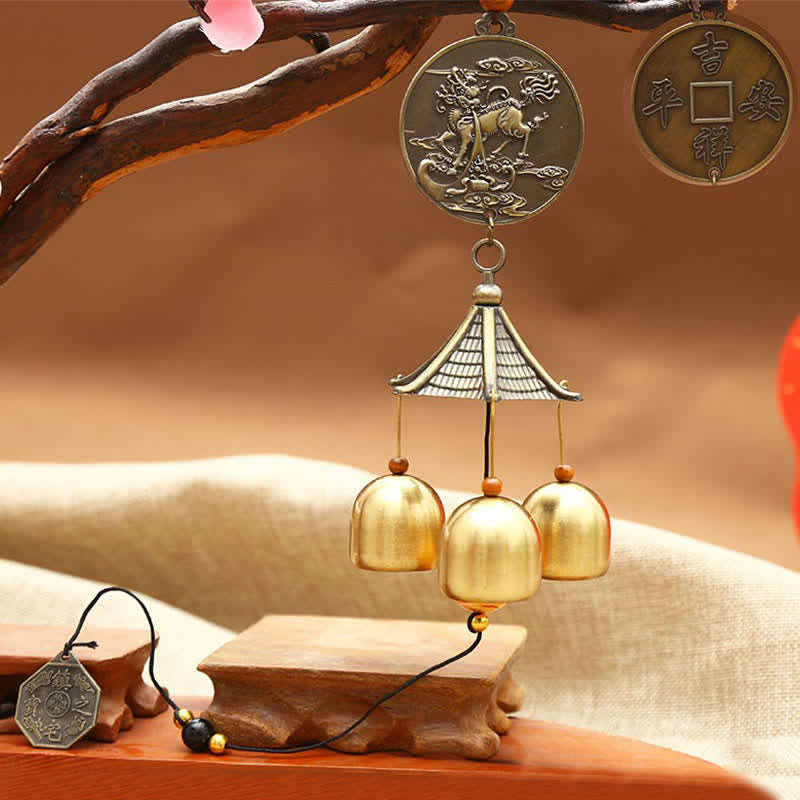 Feng Shui Copper Wind Chime Bell for Luck & Harmony