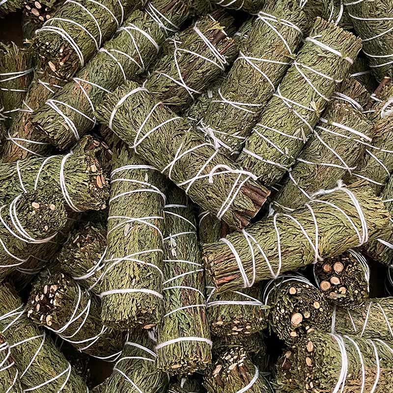 Cedar Smudge Stick for Home Cleansing and Meditation Rituals