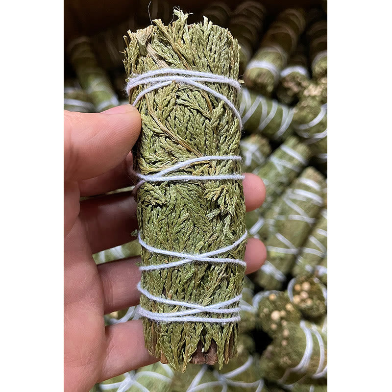 Cedar Smudge Stick for Home Cleansing and Meditation Rituals