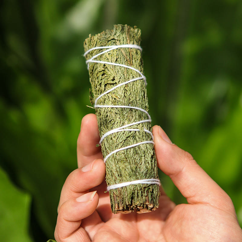Cedar Smudge Stick for Home Cleansing and Meditation Rituals