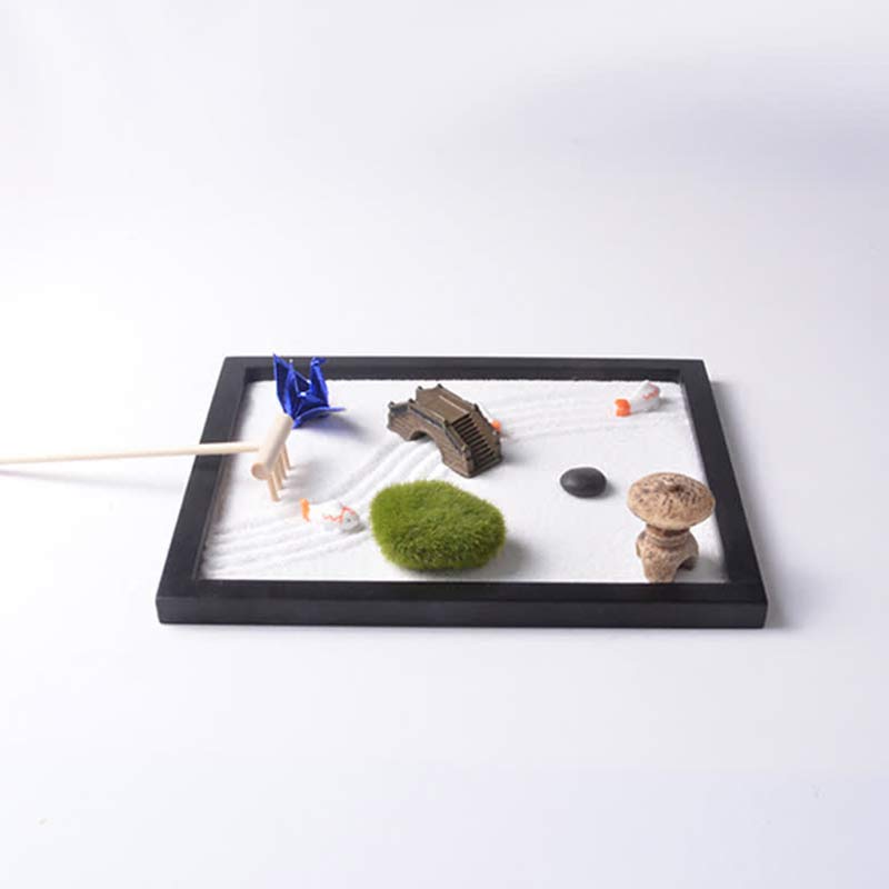 Koi Fish Zen Garden Decoration for Peaceful Meditation 21.5cm