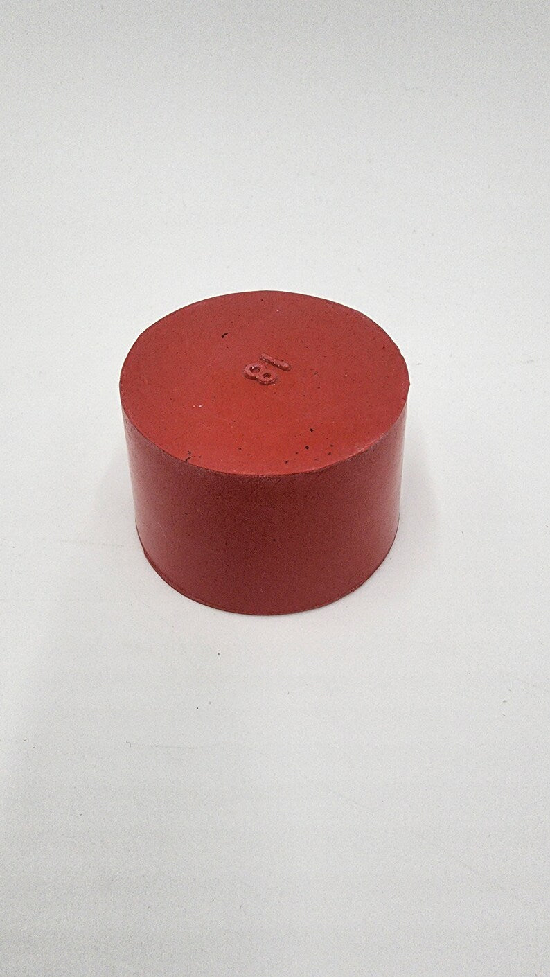 Red cylindrical plastic cap for Cellulite Tuning Fork Set - 295.80 Hz & 324 Hz