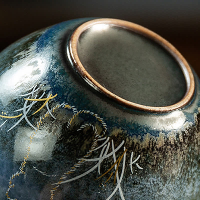 Ceramic Black Cat Tea Cup 140ml - Japanese Tableware