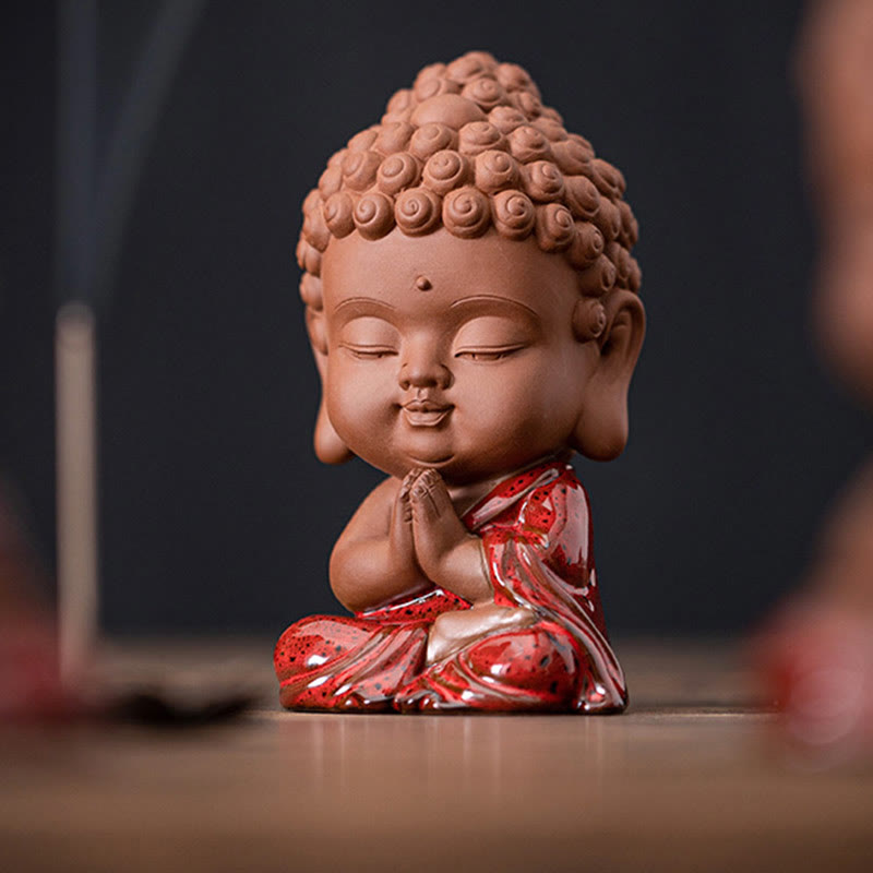 Ceramic Buddha Statue Set | Mini Gautama & Bodhisattvas