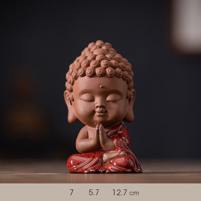 Ceramic Buddha Statue Set | Mini Gautama & Bodhisattvas