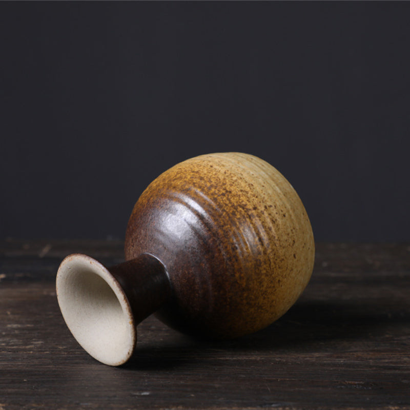 Ceramic Goblet Mug 170ml | Elegant Wine Style Tea Cup