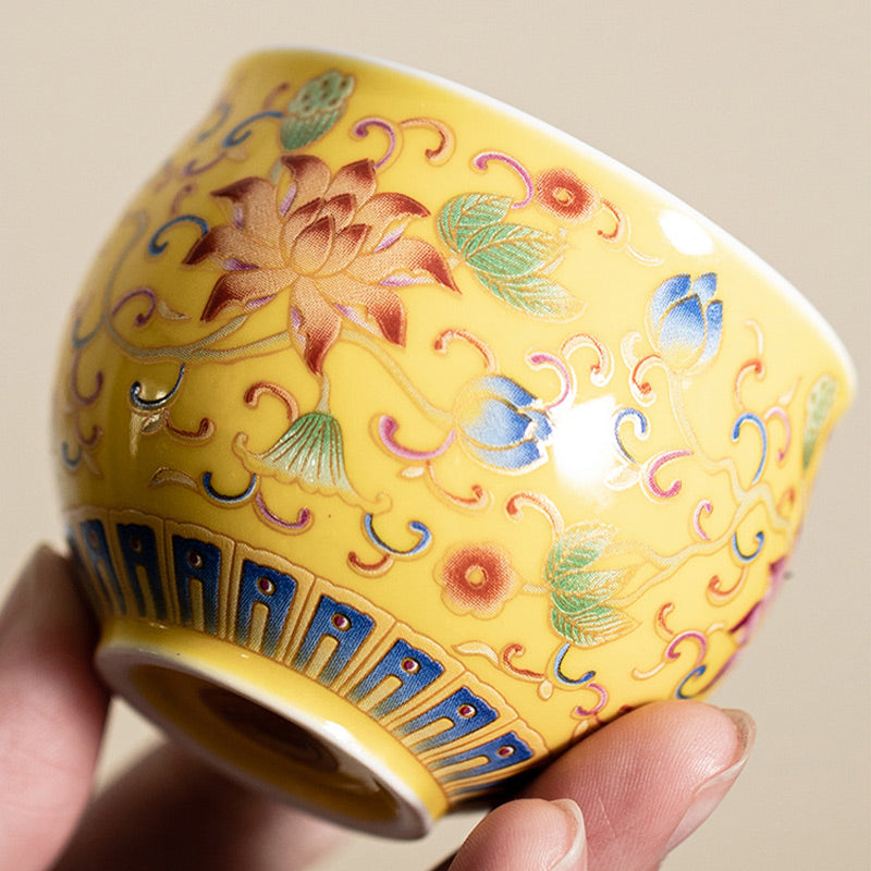 Ceramic Lotus Flower Pod Tea Cup 80ml for Meditation