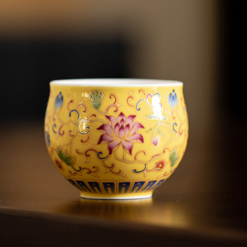 Ceramic Lotus Flower Pod Tea Cup 80ml for Meditation