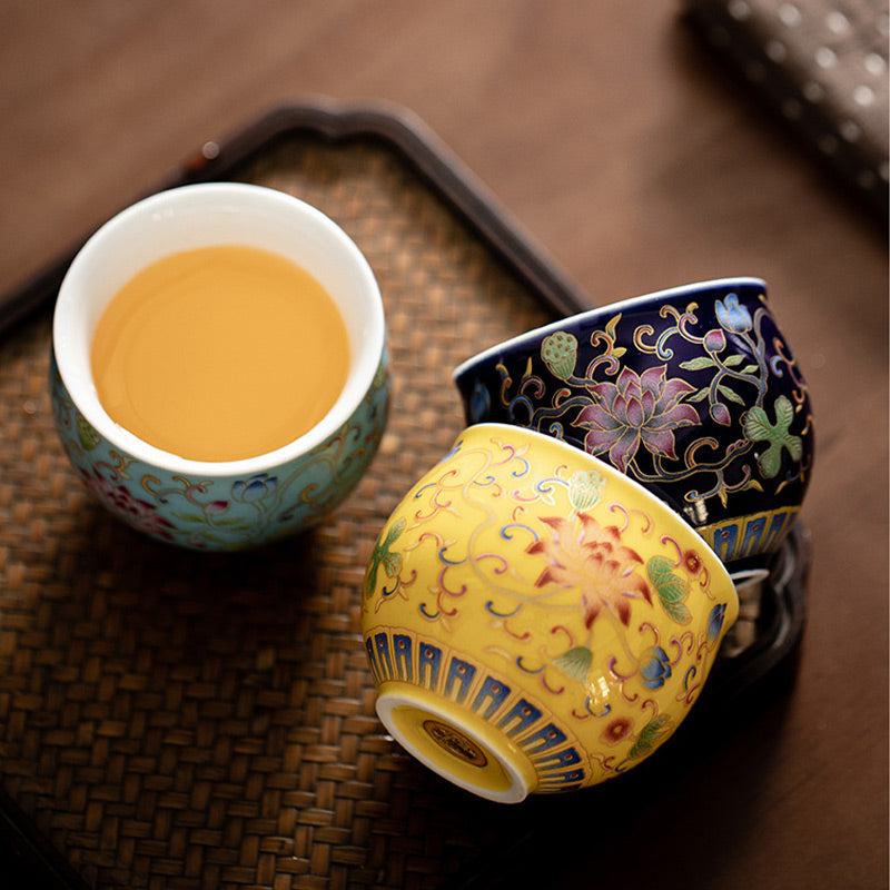 Ceramic Lotus Flower Pod Tea Cup 80ml for Meditation