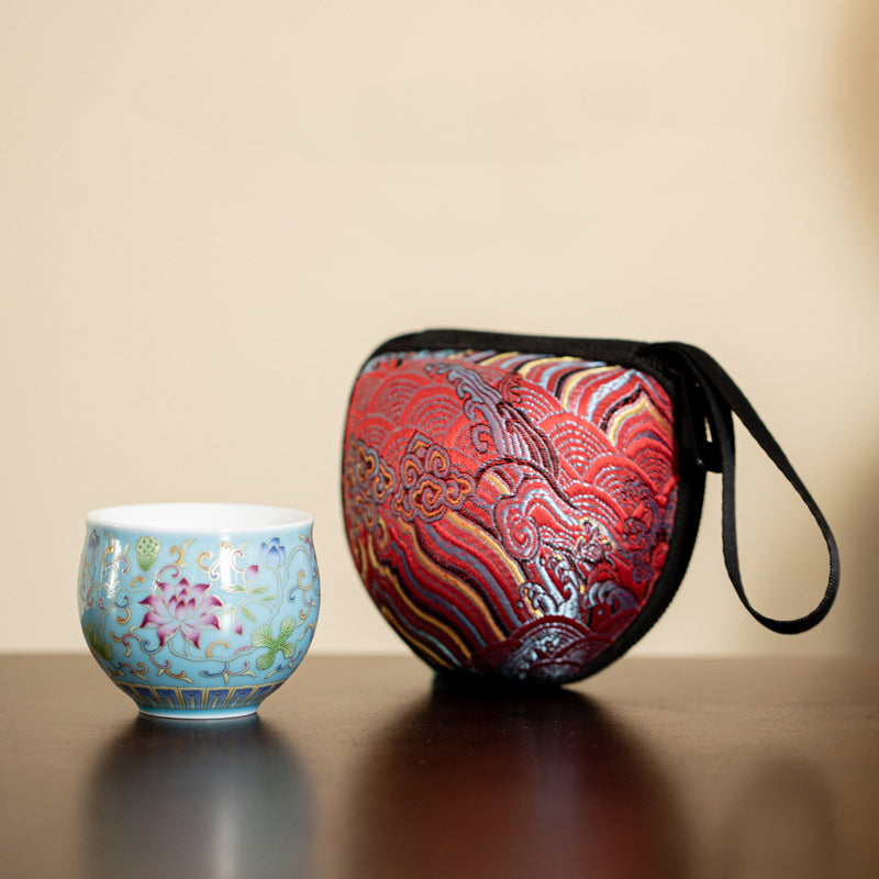 Ceramic Lotus Flower Pod Tea Cup 80ml for Meditation