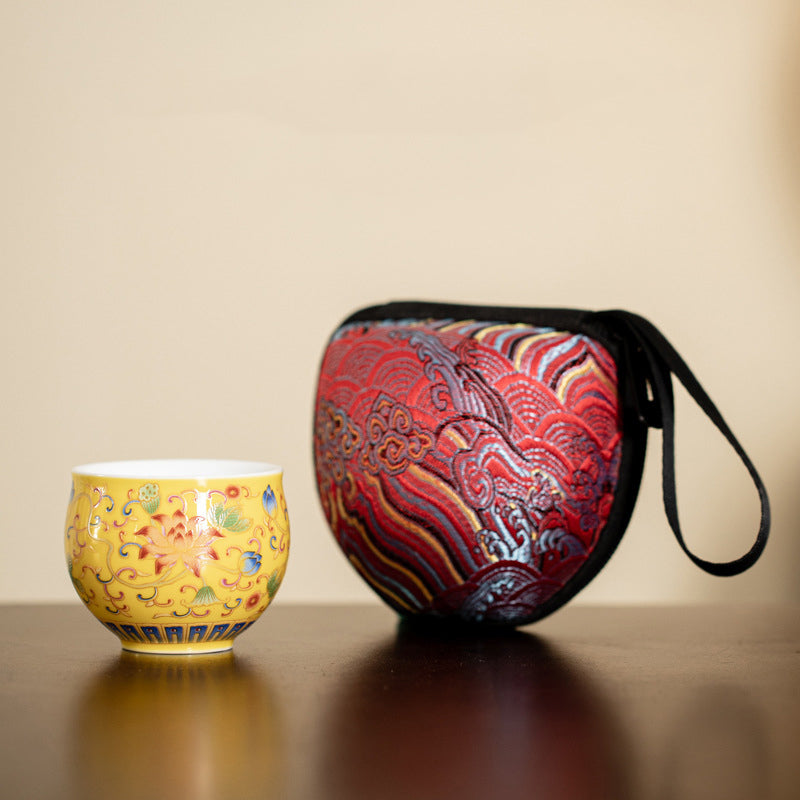 Ceramic Lotus Flower Pod Tea Cup 80ml for Meditation