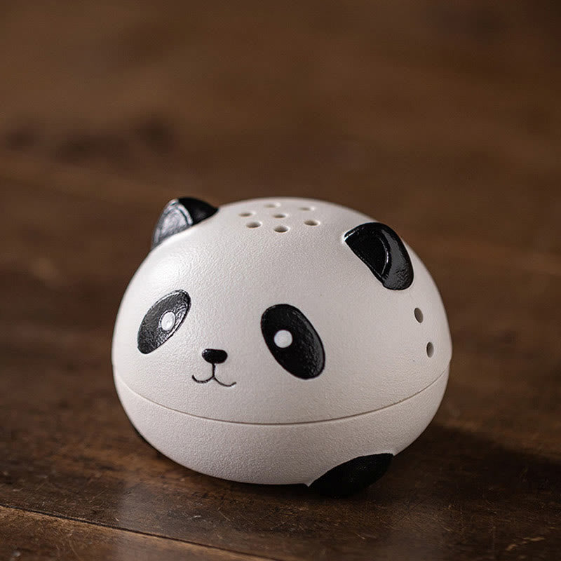 Ceramic Panda Incense Burner for Meditation and Relaxation