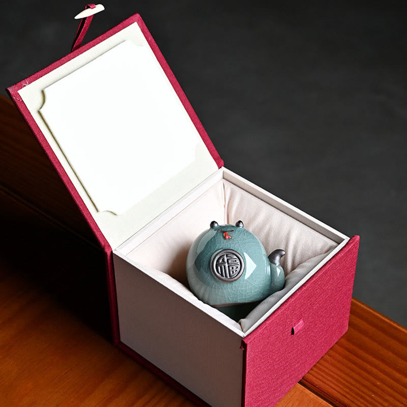 Ceramic Snake Ingot Fu Character Zen Home Decoration