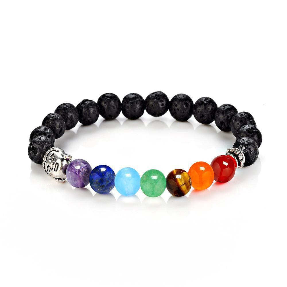 Chakra Balancing Bracelet with Healing Stones