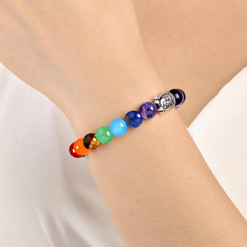 Chakra Balancing Bracelet with Healing Stones