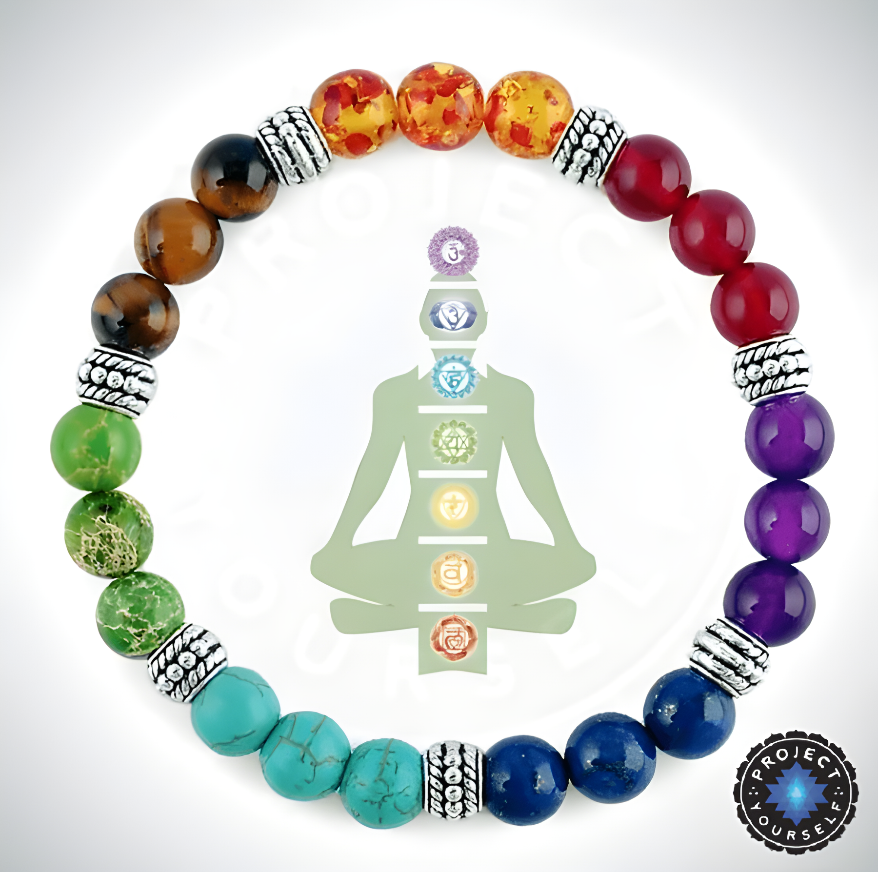 Chakra Balancing Crystals Bracelet for Healing