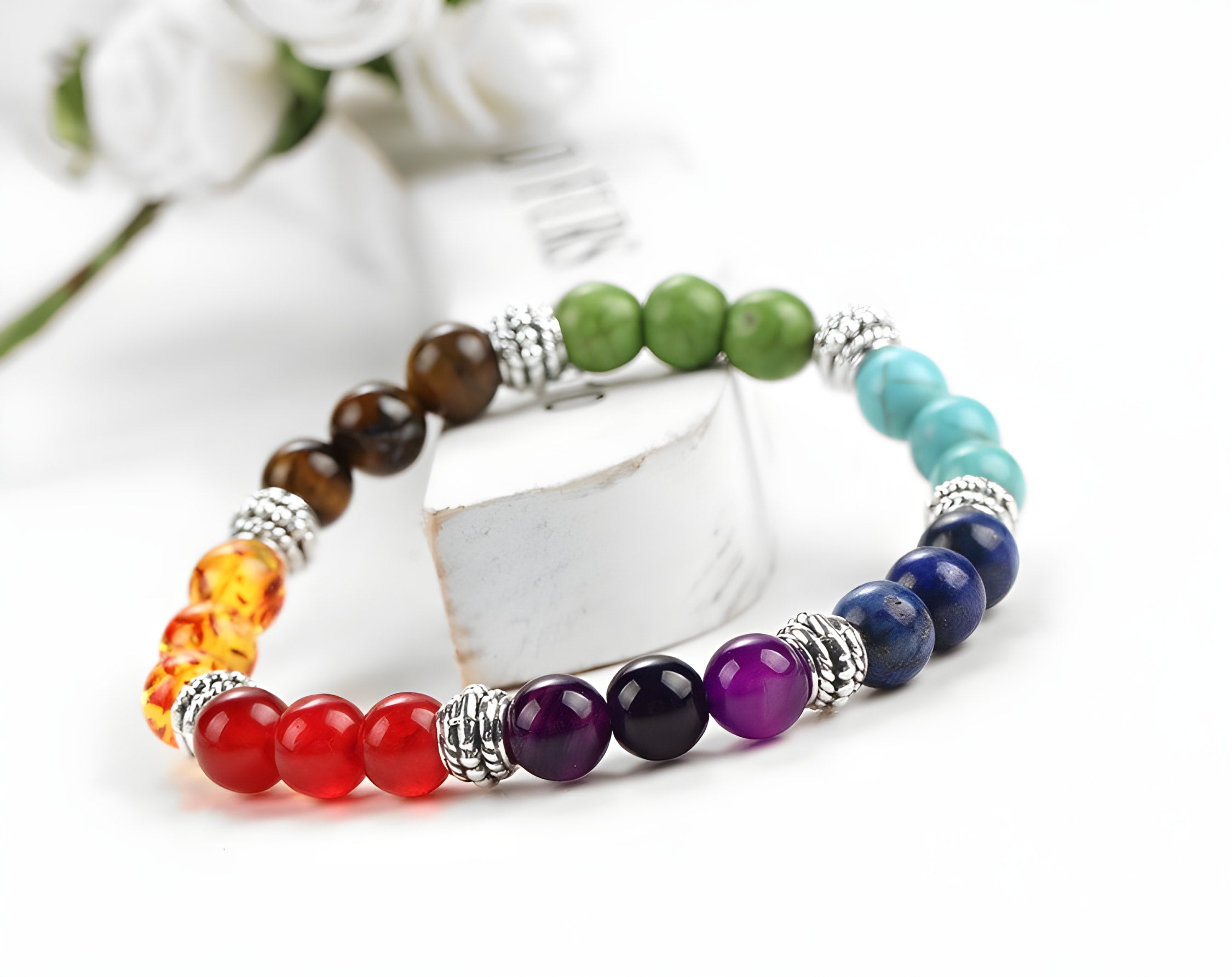 Chakra Balancing Crystals Bracelet for Healing