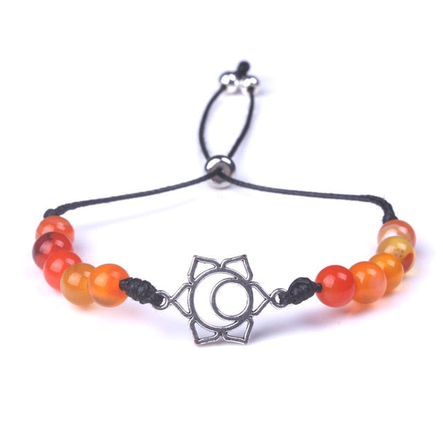 7 Chakra Natural Stone Bracelet for Balance and Harmony