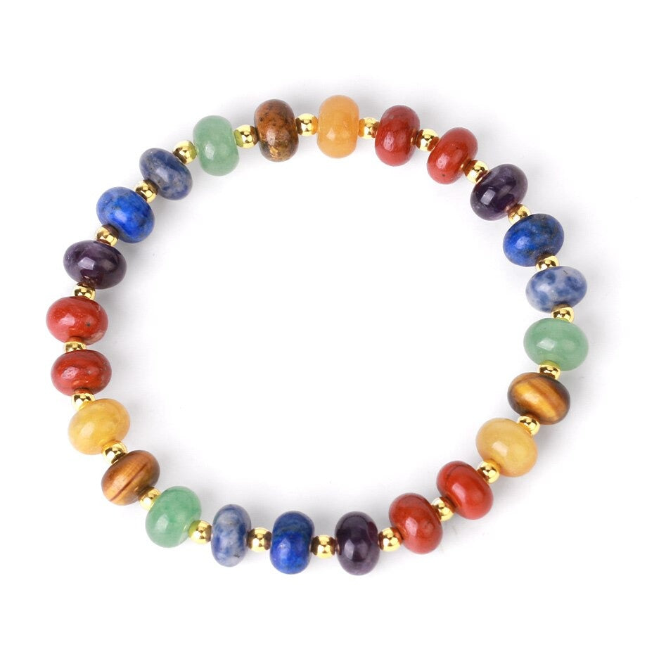 Natural Stone Bracelet for Chakra Harmony