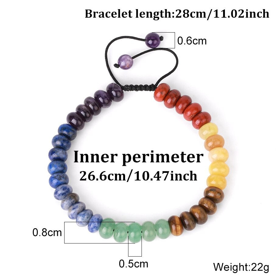 Natural Stone Bracelet for Chakra Harmony