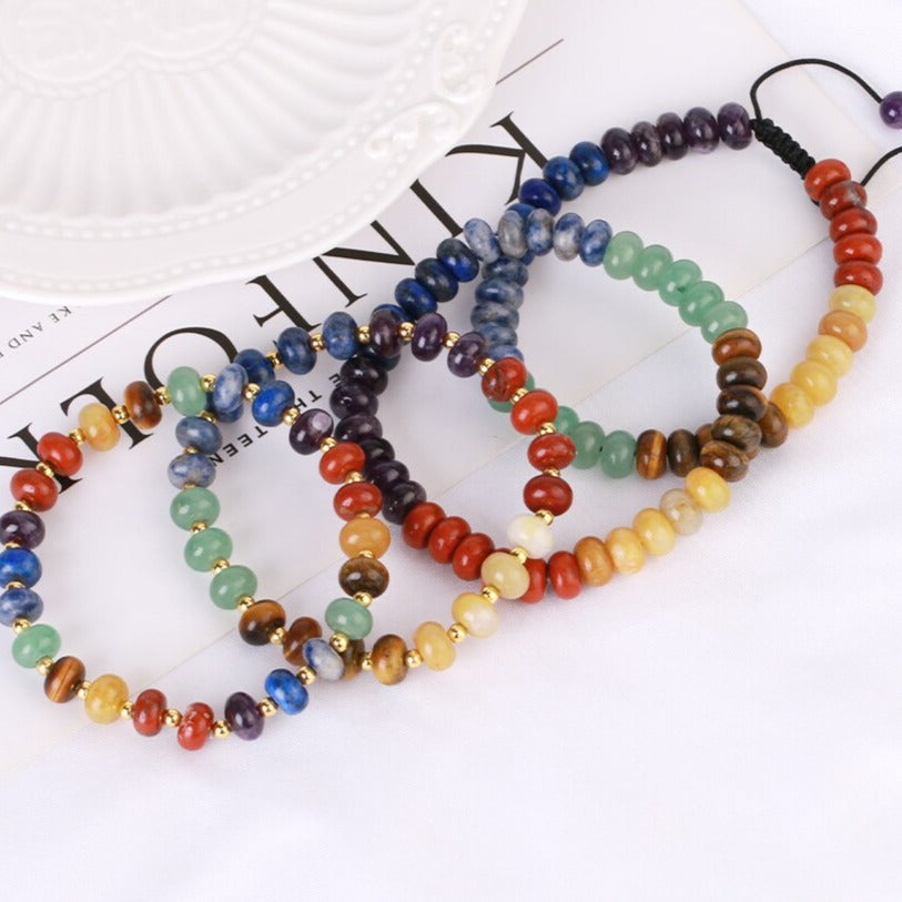 Natural Stone Bracelet for Chakra Harmony