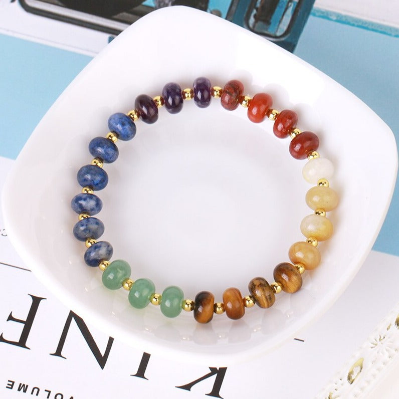 Natural Stone Bracelet for Chakra Harmony