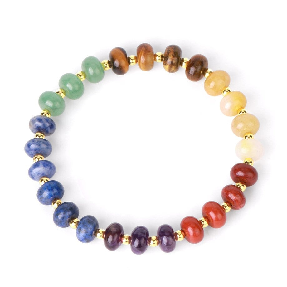 Natural Stone Bracelet for Chakra Harmony