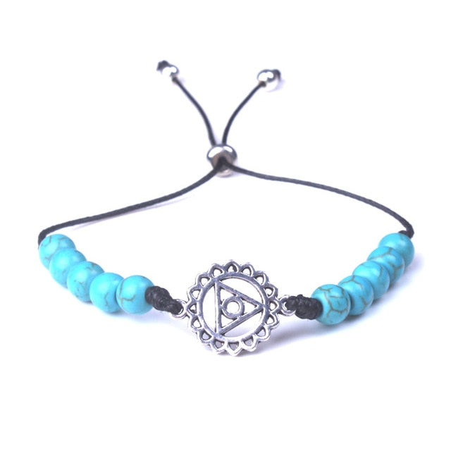 7 Chakra Natural Stone Bracelet for Balance and Harmony